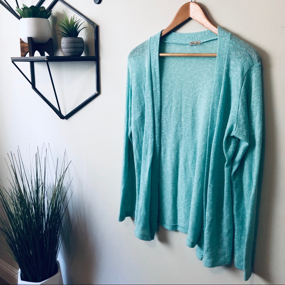 Lightweight Teal Cardigan